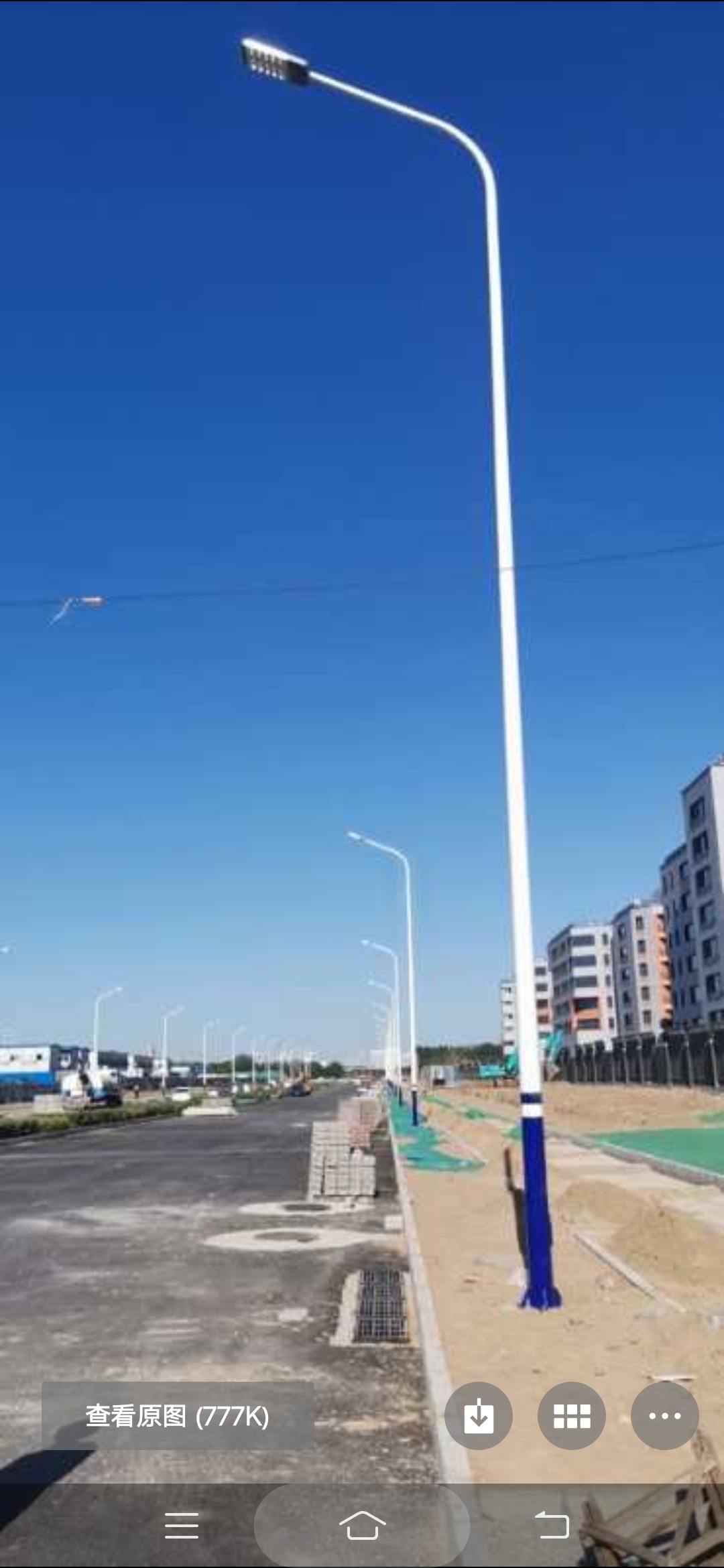 北京市大兴区一中路12米自弯臂路灯
